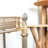 Golden neoclassical dessert