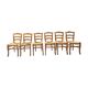 Set de 6 chaises en paille