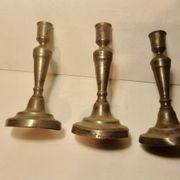 Tin candlesticks