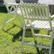 Pair of vintage wooden garden armchairs by r.gleizes