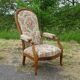 Antique Voltaire armchair with 4-position reclining backrest