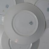 6 assiettes plates compiegne terre de fer