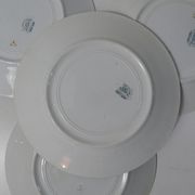 6 assiettes plates compiegne terre de fer
