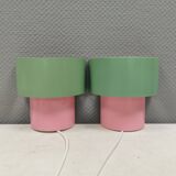 A set of refurbished retro wall lamps from IKEA from the 1980s-90s.