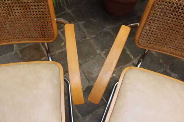 Fauteuils Cesca B64 x4 Marcel Breuer