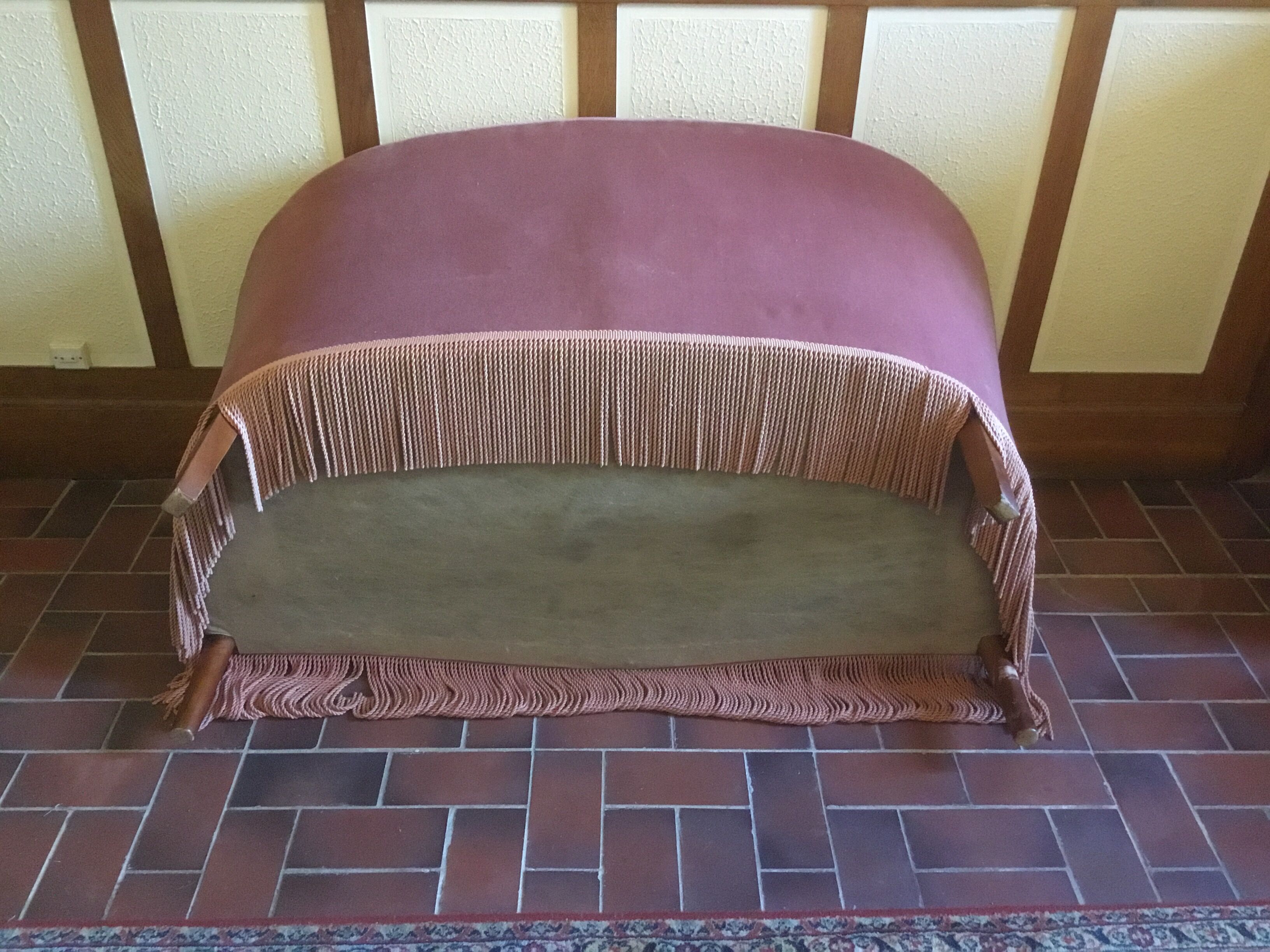 Bench velvet pink