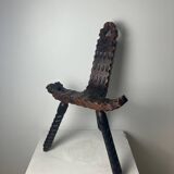 Brutalist tripod chair, 1950s