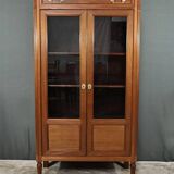 Petite Bibliothèque Vitrée en Acajou, style Louis XVI – Fin XIXe