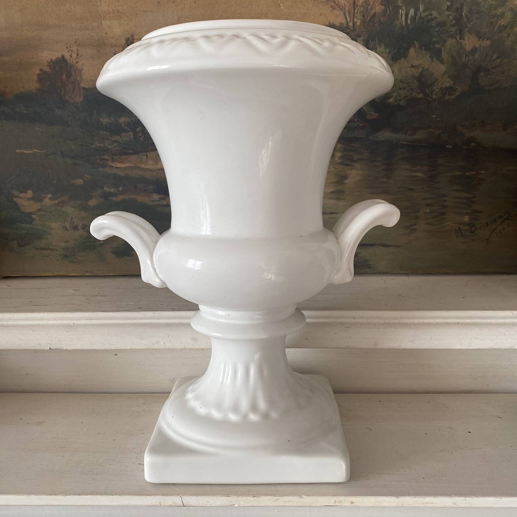 Jardinière Médicis , vase  en céramique Italy 26 cm