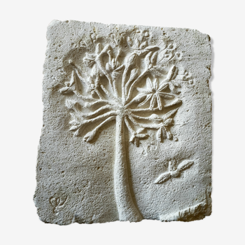Diptyque, les oignons en bas-relief, fleur d'oignon