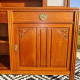 Art Deco sideboard with 2 cabinets and mirror