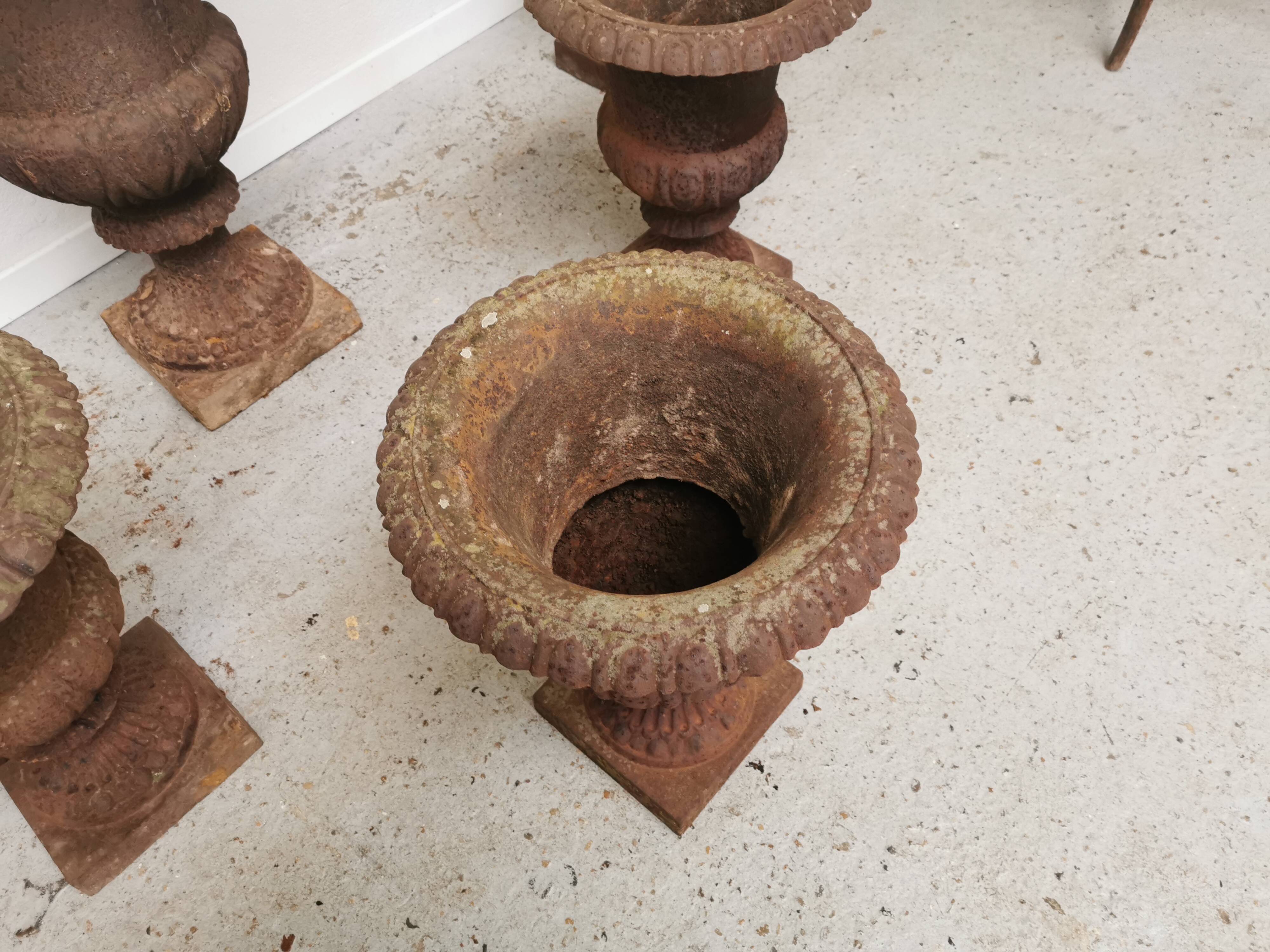 Paire de vase Médicis en fonte 50cm