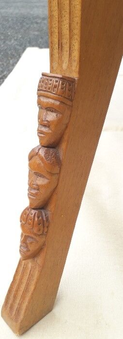 Carved wooden coffee table