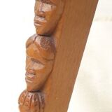 Carved wooden coffee table