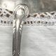 Ercuis silver-plated metal sauce spoon / ladle, ribbon model