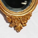 Deknudt, Vintage golden mirror Louis XV style   48x93cm