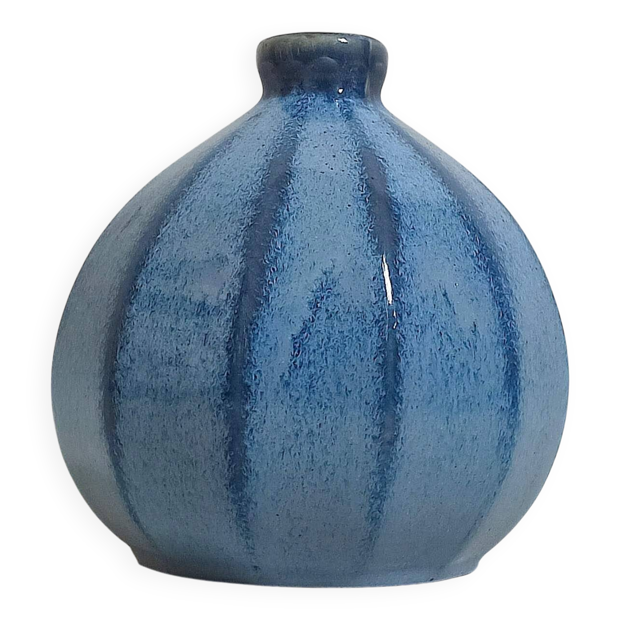 Stoneware ball-shaped vase signed Sylva, 1930s. Height 18 cm.