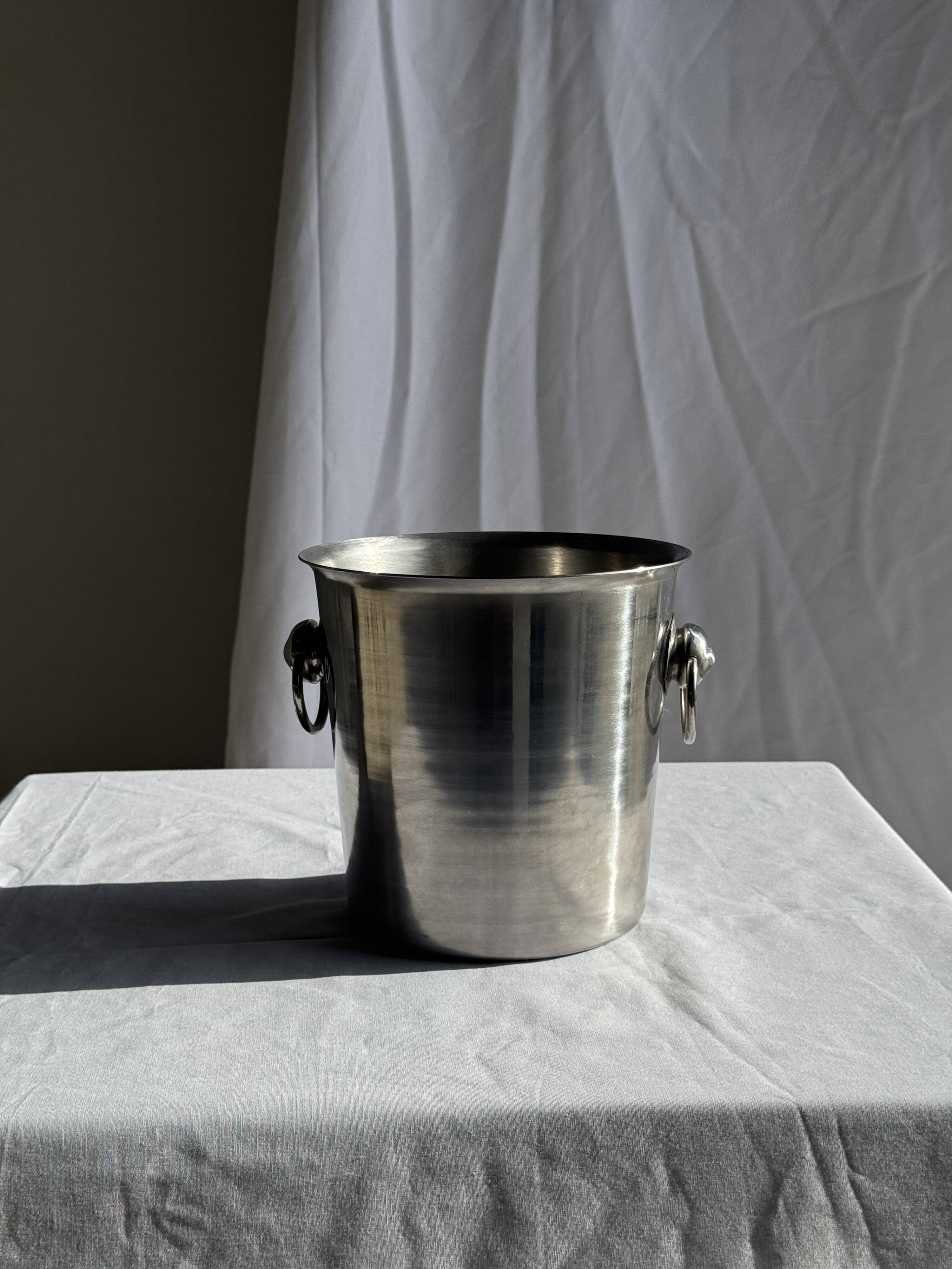 Vintage silver-plated champagne bucket H19