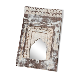 Miroir temple en bois
