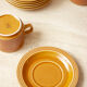 6 tasses avec sous-tasses -  motif vintage - Hornsea England modèle Saffron