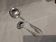 2 Silver-plated soup and sauce ladles with rocaille ribbon decoration