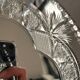 50s chiseled table mirror, Diam 30cm