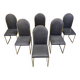 Vintage brass dining chairs by Belgochrom, 1970s