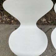 Set of 4 3107 chairs by Arne Jacobsen for Fritz Hansen