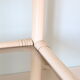 White rattan coffee table
