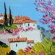 Mediterranean Landscape Oil on canvas (XXth)