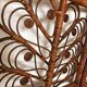 Peacock Vintage Wicker Rattan 3 Panel Room Divider