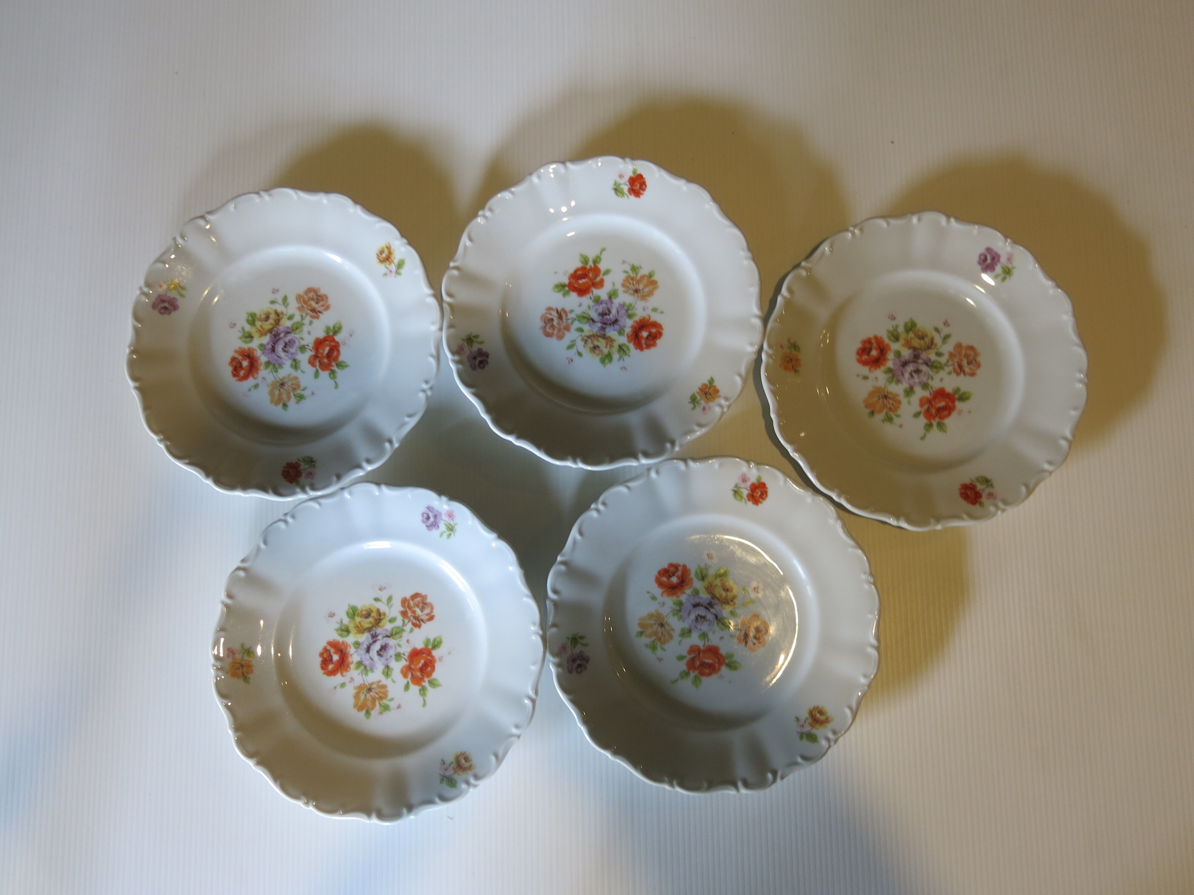 5 Germany porcelain dessert plates