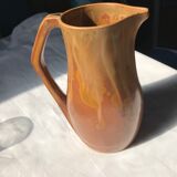 Enamelled stoneware pourer signed Denbac