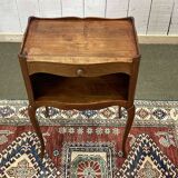Louis XV style cherry wood bedside table from the 1950s