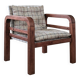 Vintage checkered armchair