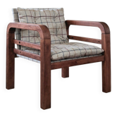 Fauteuil vintage à carreaux