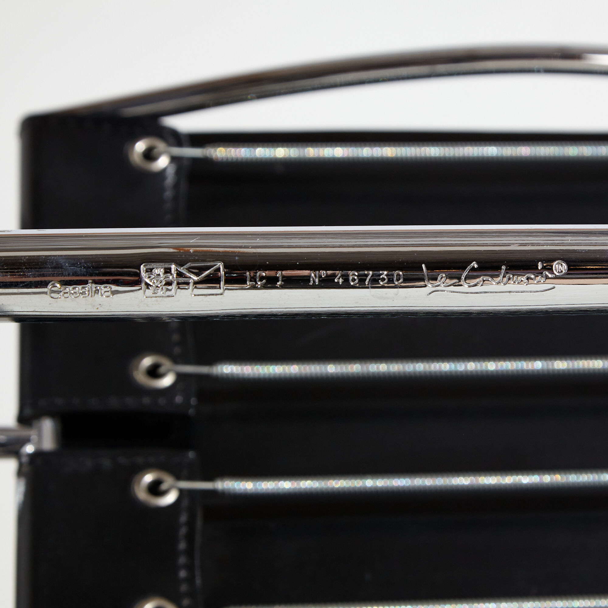 Lc1 leather armchair by le corbusier for cassina