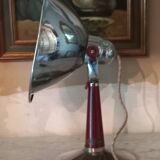 Industrial stainless steel lamp, Atheeza brand, made in Usés, France, 1992