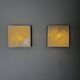 F-3071 Square Abstract Wall Lamps By Raak Amsterdam, The Netherlands 1970S