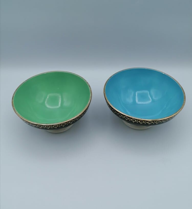 Two Sarreguemine bowls