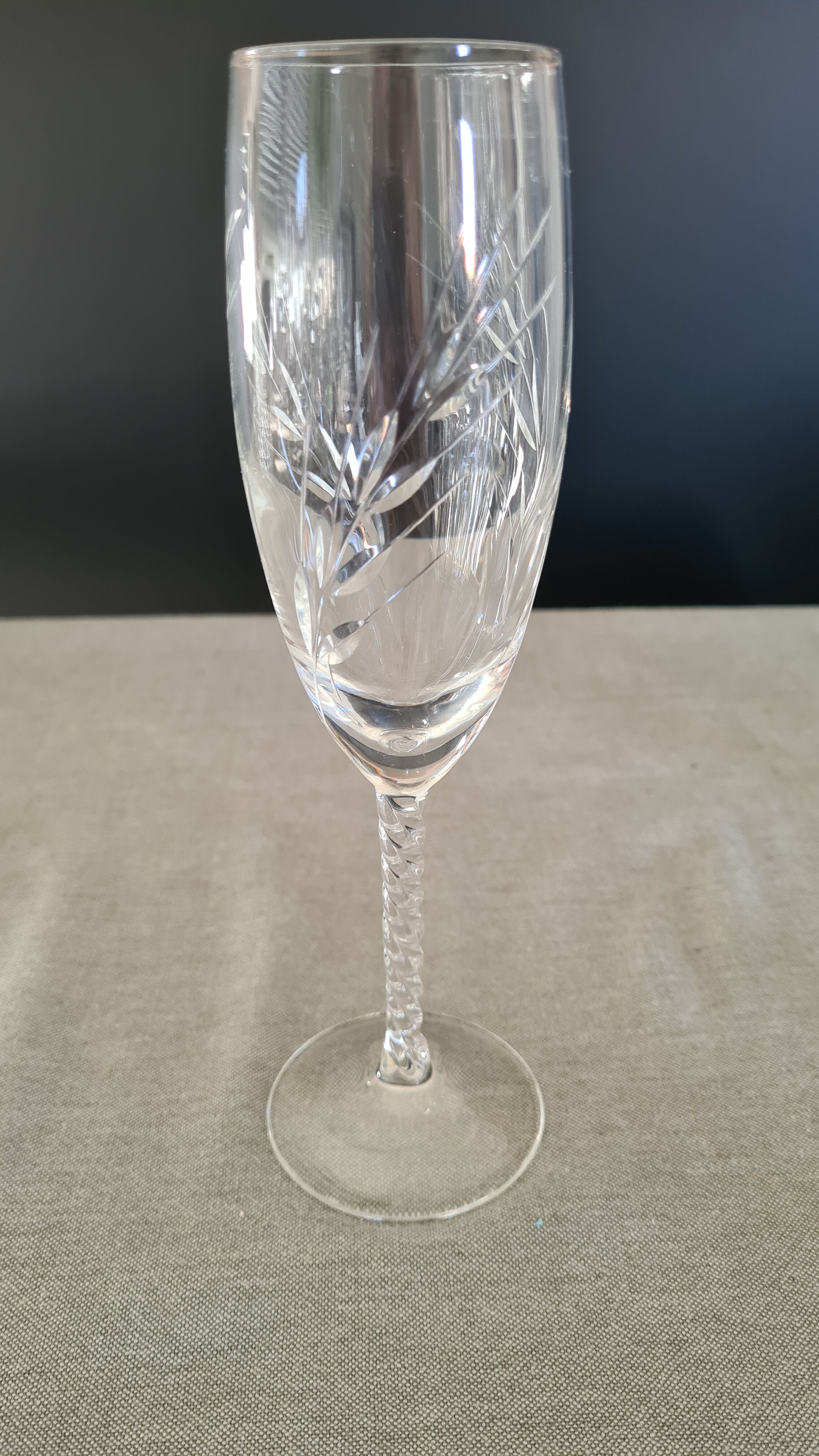 Arques crystal champagne barrels Epi Fleury