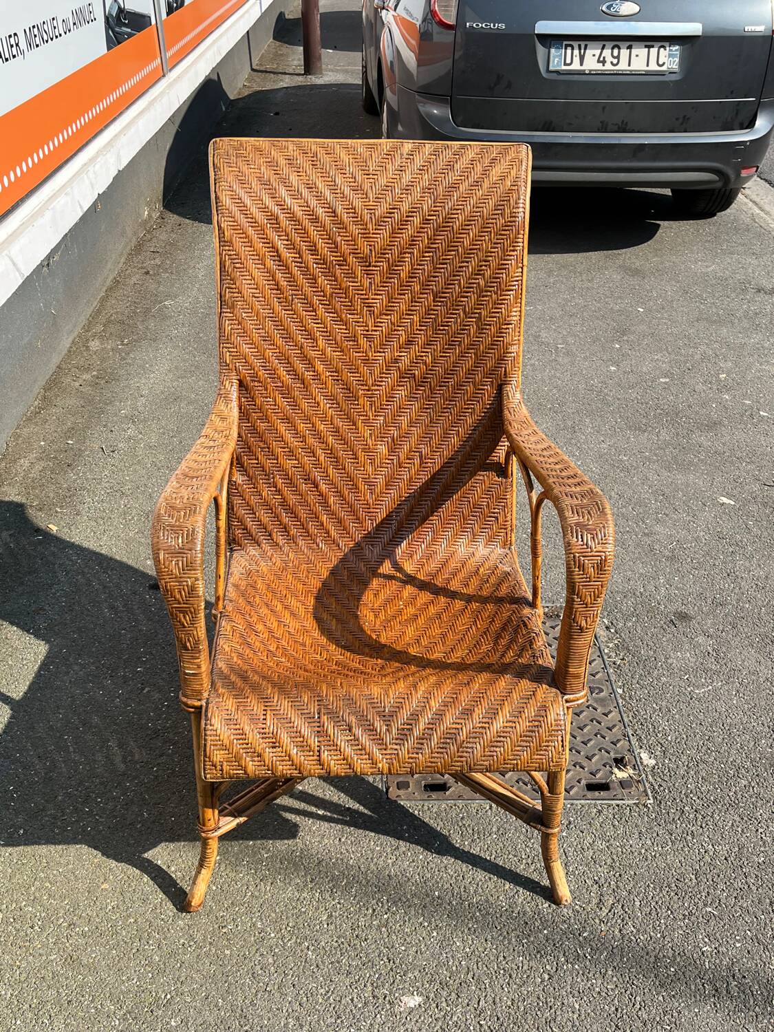 1950s rattan chair garden furniture