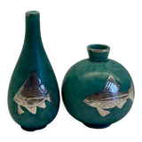Gustavsberg argenta wilhelm kage vases