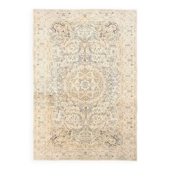 8x12 Beige & Khaki 60s Persian Rug, 242x355Cm