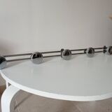 Vintage chrome wall-mounted coat rack from the 1970s