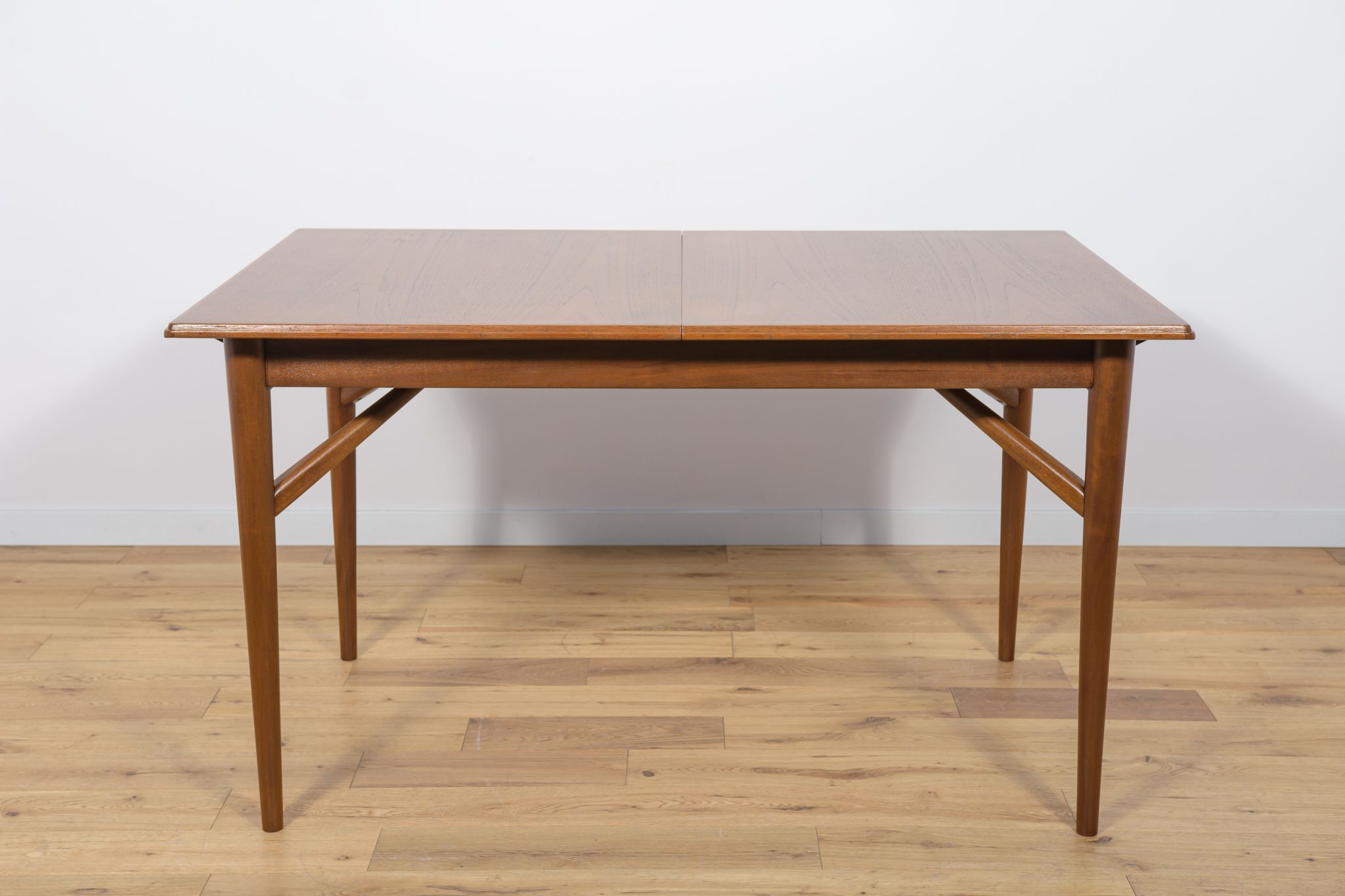 Table à manger en teck extensible du milieu du siècle Everest, années 1960