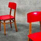 Pair of chairs TON (Thonet) red