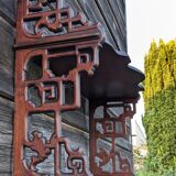 Ancienne étagère japonisante / de style extrême-oriental
