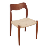 Chaise en teck, design danois, années 1960, designer : Niels Otto Møller