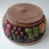 Dish, wooden fruit cut